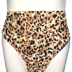 Leopard Print Women's Swimsuit Bottoms